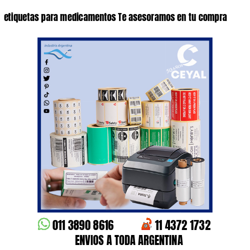 etiquetas para medicamentos Te asesoramos en tu compra