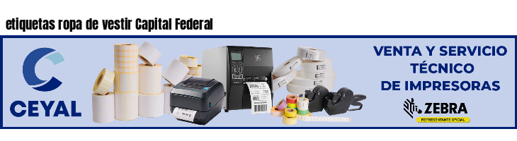 etiquetas ropa de vestir Capital Federal