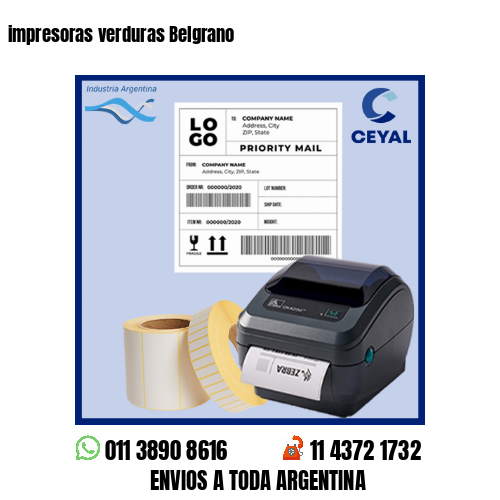 impresoras verduras Belgrano