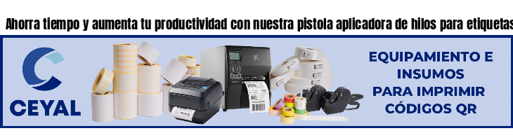 Ahorra tiempo y aumenta tu productividad con nuestra pistola aplicadora de hilos para etiquetas- Argentina