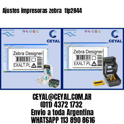 Ajustes impresoras zebra  tlp2844