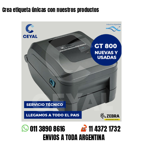 Crea etiqueta únicas con nuestros productos