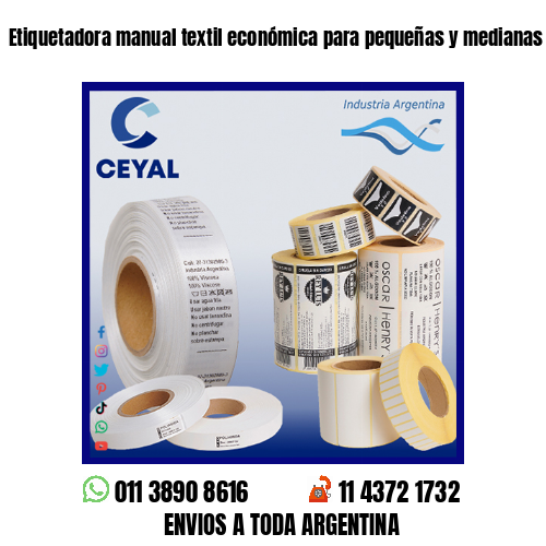 Etiquetadora manual textil económica para pequeñas y medianas empresas .