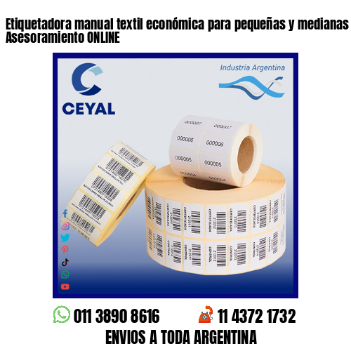 Etiquetadora manual textil económica para pequeñas y medianas empresas – Asesoramiento ONLINE