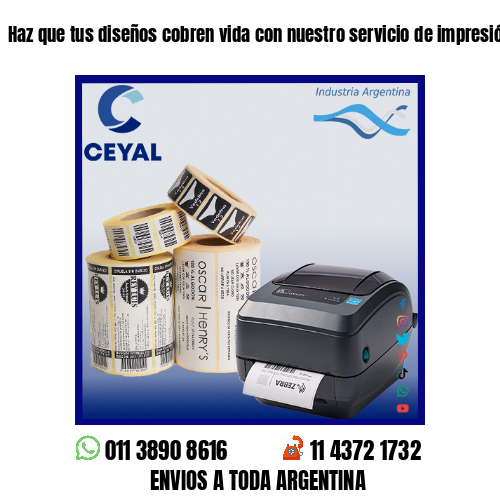 Haz que tus diseños cobren vida con nuestro servicio de impresión – Argentina