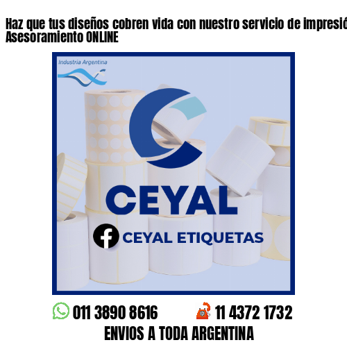 Haz que tus diseños cobren vida con nuestro servicio de impresión - Asesoramiento ONLINE