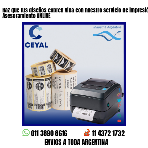 Haz que tus diseños cobren vida con nuestro servicio de impresión – Asesoramiento ONLINE