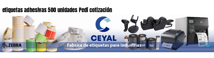 etiquetas adhesivas 500 unidades Pedí cotización