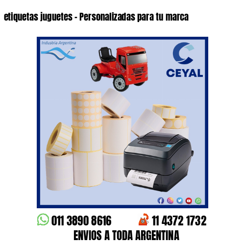 etiquetas juguetes – Personalizadas para tu marca