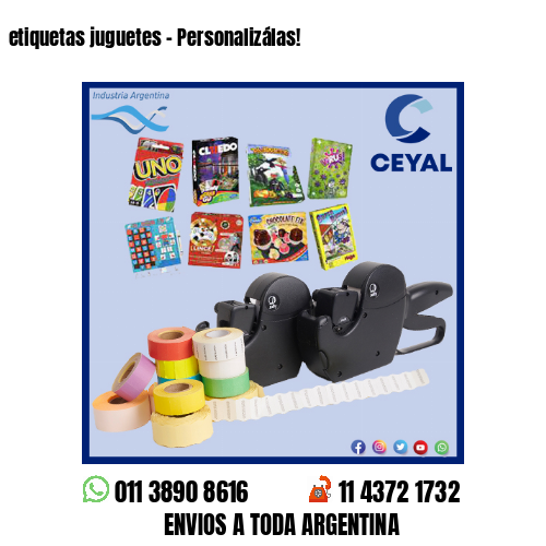 etiquetas juguetes – Personalizálas!