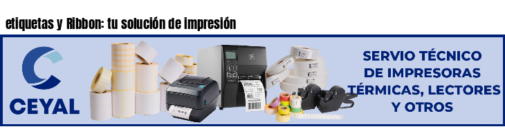etiquetas y Ribbon: tu solución de impresión