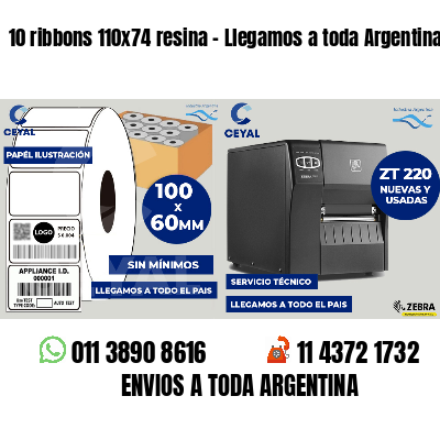 10 ribbons 110x74 resina - Llegamos a toda Argentina