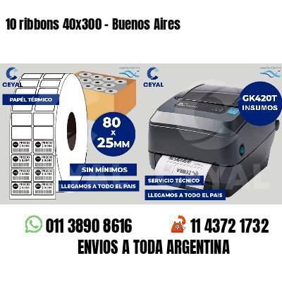 10 ribbons 40x300 - Buenos Aires