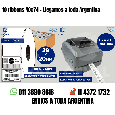 10 ribbons 40x74 - Llegamos a toda Argentina