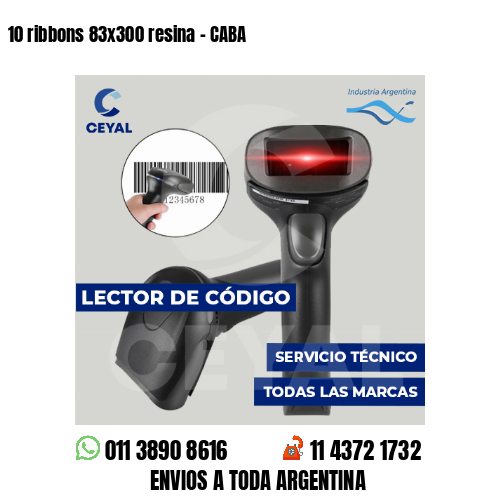 10 ribbons 83x300 resina - CABA