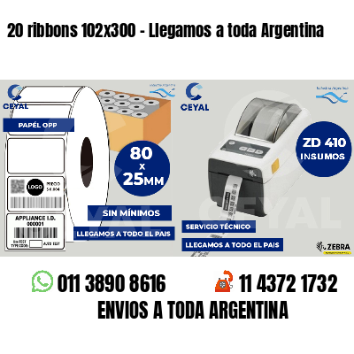 20 ribbons 102x300 - Llegamos a toda Argentina
