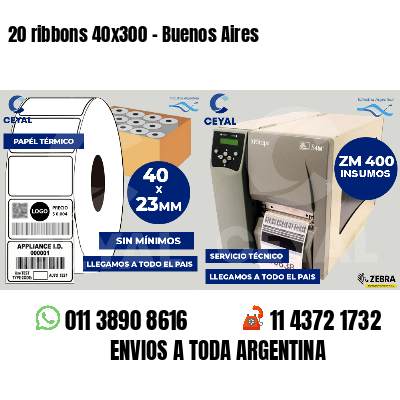 20 ribbons 40x300 - Buenos Aires