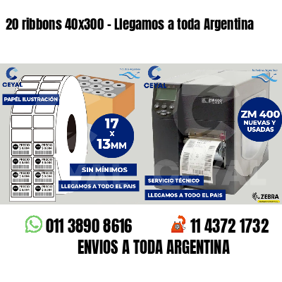 20 ribbons 40x300 - Llegamos a toda Argentina
