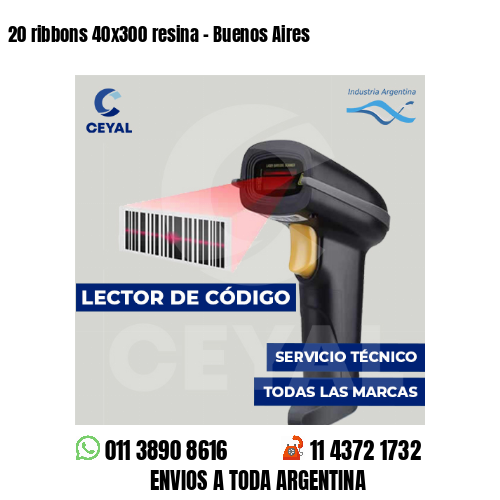 20 ribbons 40x300 resina - Buenos Aires