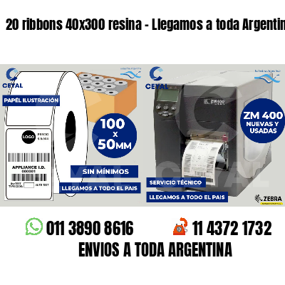 20 ribbons 40x300 resina - Llegamos a toda Argentina
