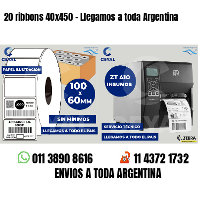 20 ribbons 40x450 - Llegamos a toda Argentina
