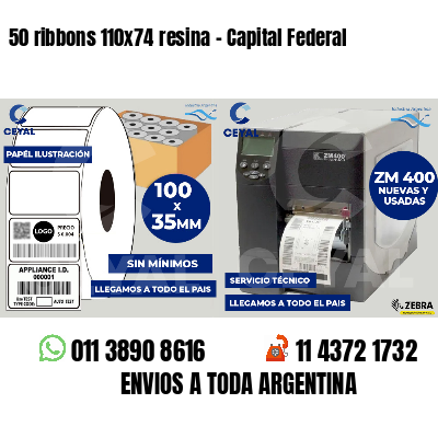 50 ribbons 110x74 resina - Capital Federal