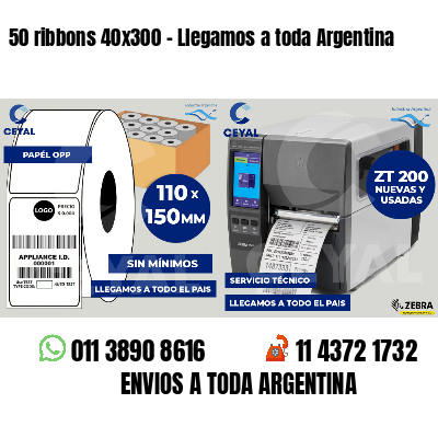 50 ribbons 40x300 - Llegamos a toda Argentina
