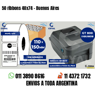 50 ribbons 40x74 - Buenos Aires