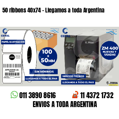 50 ribbons 40x74 - Llegamos a toda Argentina