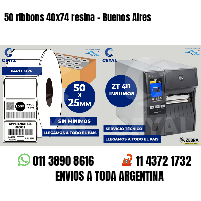 50 ribbons 40x74 resina - Buenos Aires