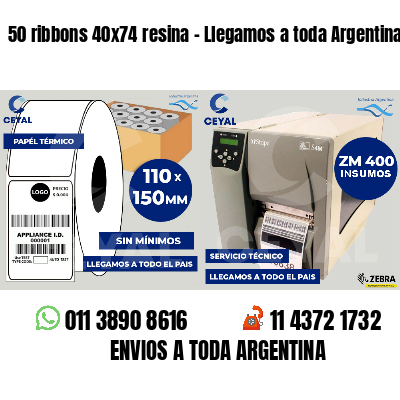 50 ribbons 40x74 resina - Llegamos a toda Argentina