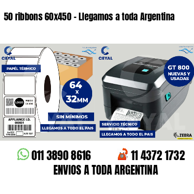 50 ribbons 60x450 - Llegamos a toda Argentina