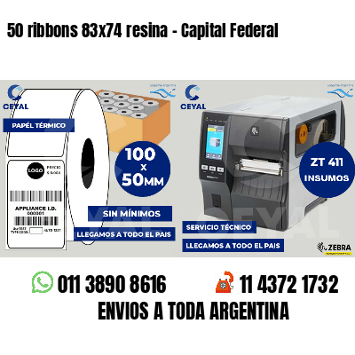 50 ribbons 83x74 resina - Capital Federal
