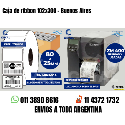 Caja de ribbon 102x300 - Buenos Aires