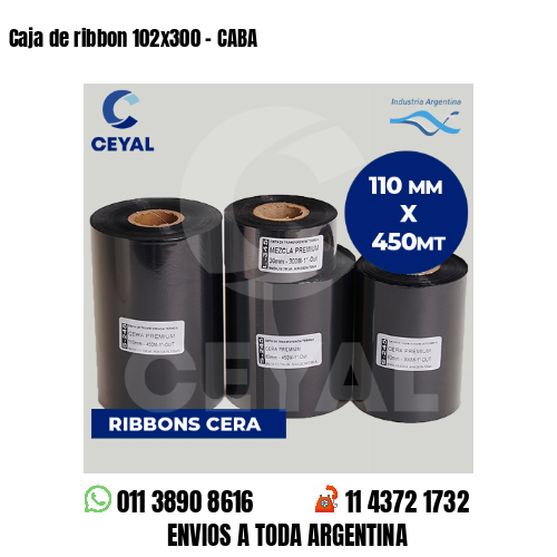Caja de ribbon 102×300 – CABA