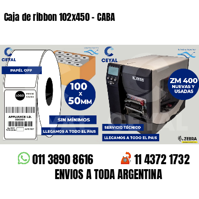 Caja de ribbon 102x450 - CABA