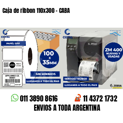 Caja de ribbon 110x300 - CABA