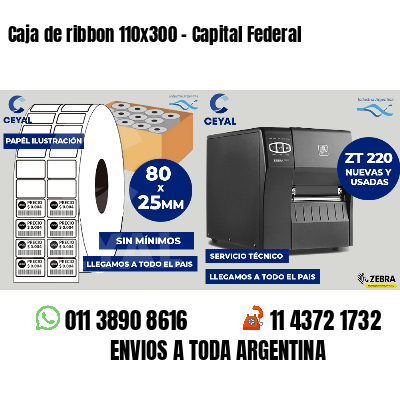Caja de ribbon 110x300 - Capital Federal