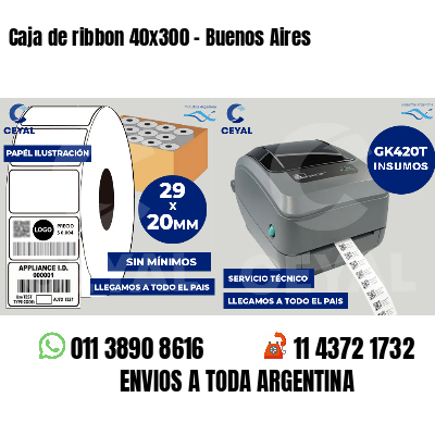 Caja de ribbon 40x300 - Buenos Aires