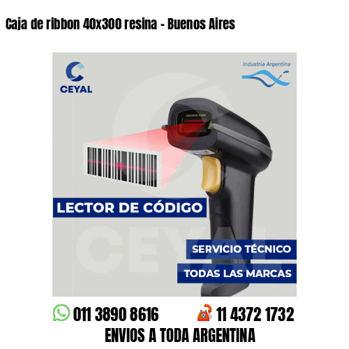 Caja de ribbon 40x300 resina - Buenos Aires