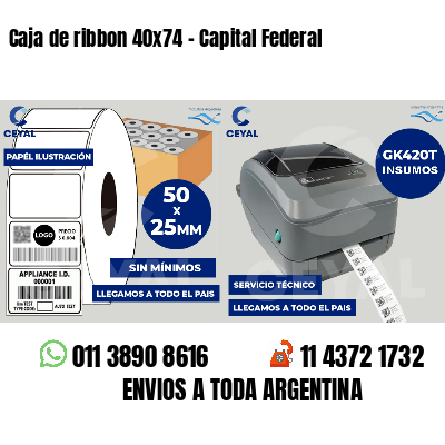 Caja de ribbon 40x74 - Capital Federal