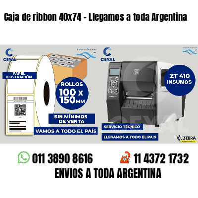 Caja de ribbon 40x74 - Llegamos a toda Argentina