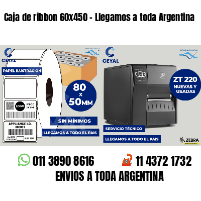 Caja de ribbon 60x450 - Llegamos a toda Argentina
