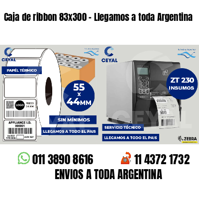 Caja de ribbon 83x300 - Llegamos a toda Argentina