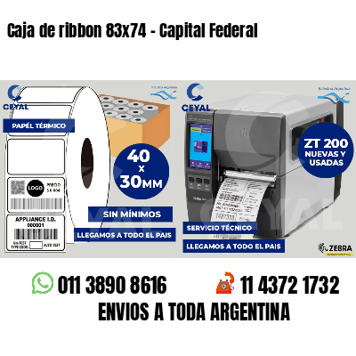 Caja de ribbon 83x74 - Capital Federal