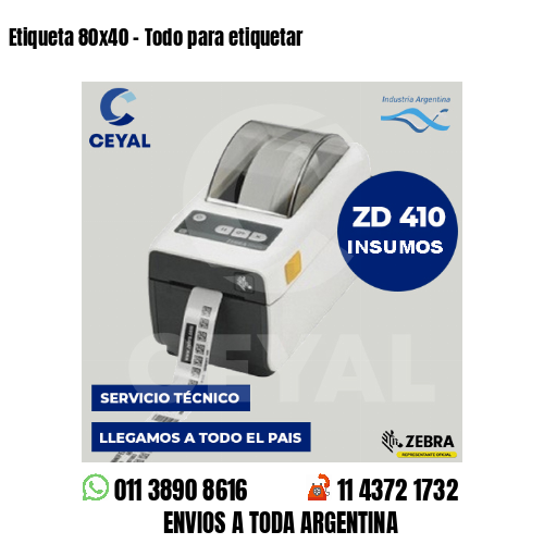 Etiqueta 80×40 – Todo para etiquetar