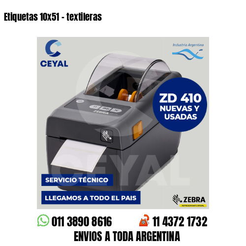 Etiquetas 10×51 – textileras