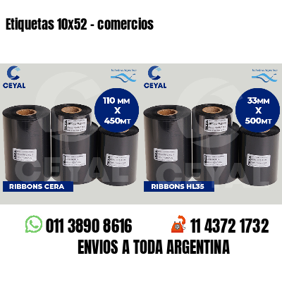 Etiquetas 10x52 - comercios