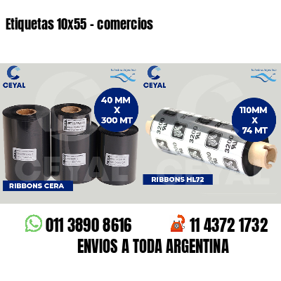 Etiquetas 10x55 - comercios