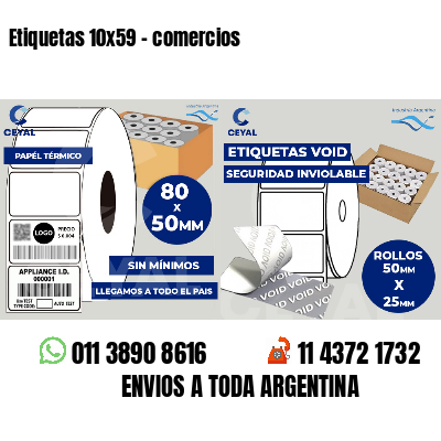 Etiquetas 10x59 - comercios